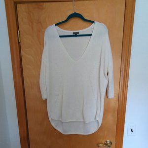 White tunic sweater